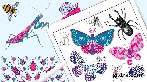 Procreate Sketchbook Fun - 10 Days of Butterflies, Bugs and Beasties
