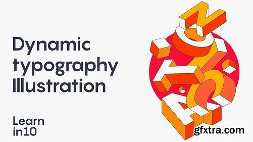 Learn in 10 - Dynamic Typography Illustration