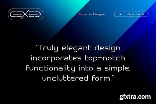 Cexed Modern Display Font