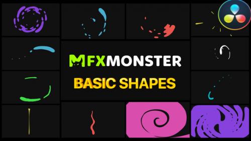 Videohive - Basic Shapes Pack | DaVinci Resolve - 38162470 - 38162470