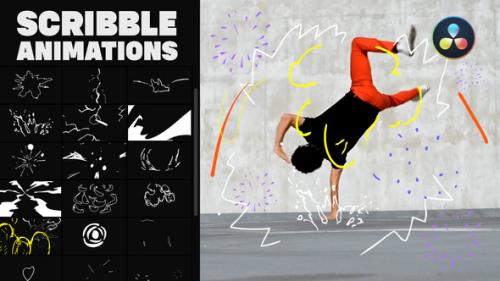 Videohive - Abstract Scribble Animations for DaVinci Resolve - 38163820 - 38163820