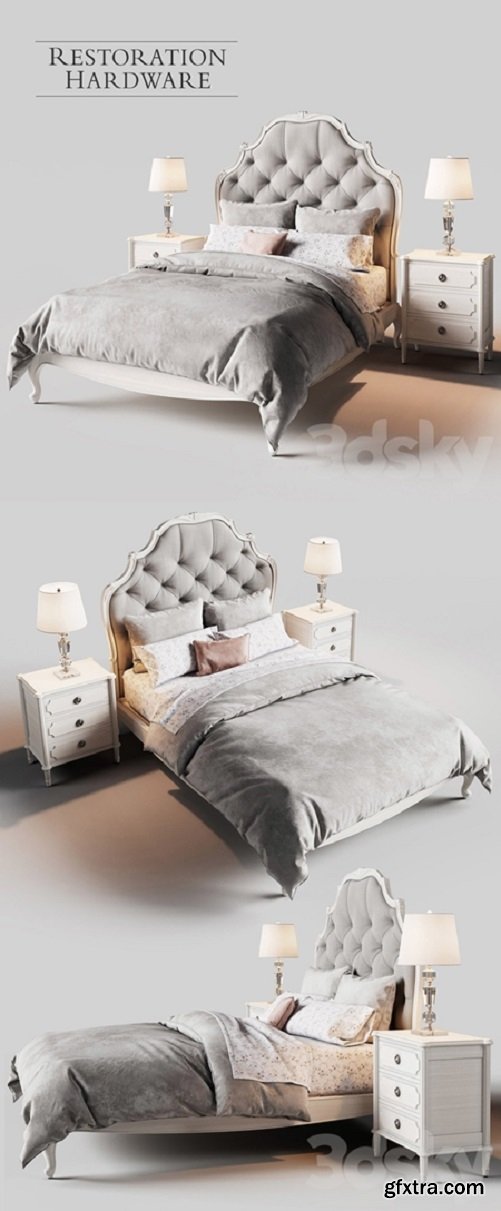 Restoration Hardware Paulette Tufted bed