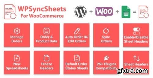 CodeCanyon - WPSyncSheets For WooCommerce v7.0 - Manage WooCommerce Orders with Google Spreadsheet - 22636997