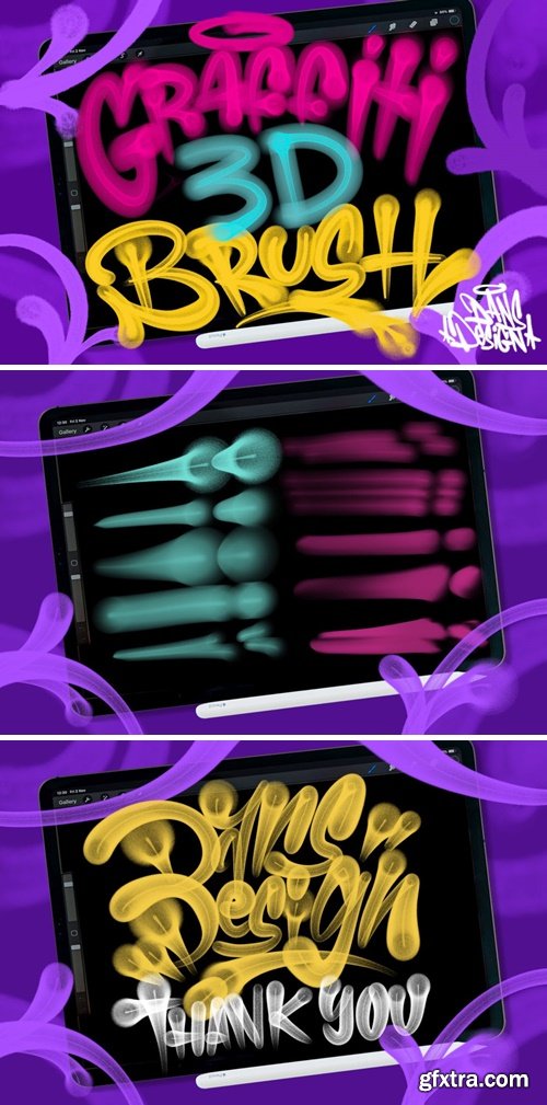 Graffiti 3D Procreate Brush 7W6KWCQ