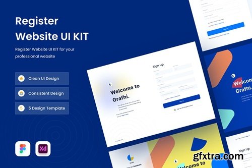 Website Register UI KIT CZVBFWA