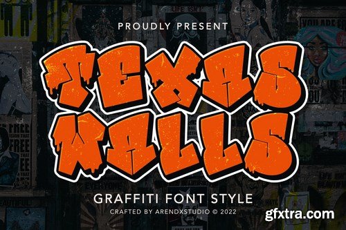 Texas Walls - Graffiti Font Style