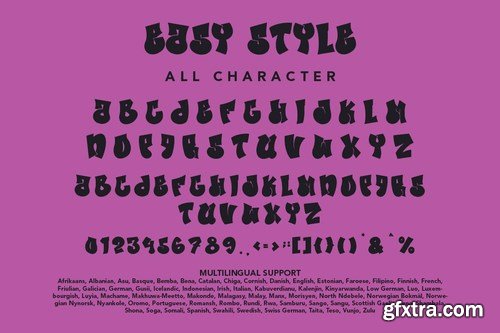 Easy Style - Graffiti Font Style