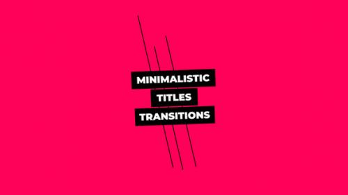 Videohive - Minimalistic Titles Transitions - 33345259 - 33345259