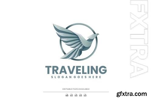 Travelling Bird Gradient Logo