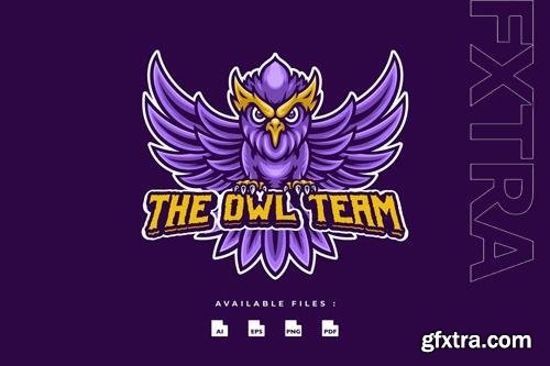 Owl Mascot Logo v. 02