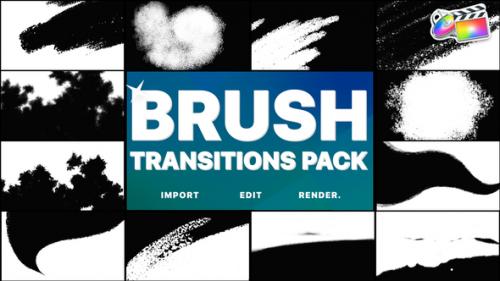 Videohive - Hand-Drawn Brush Transitions | FCPX - 38214614 - 38214614