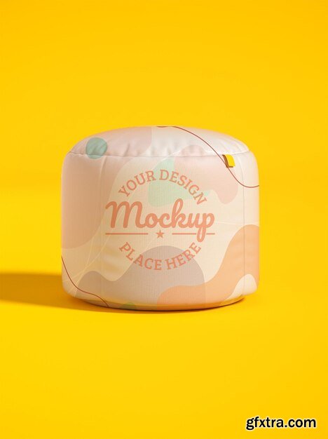 Cute mini pillow mockup