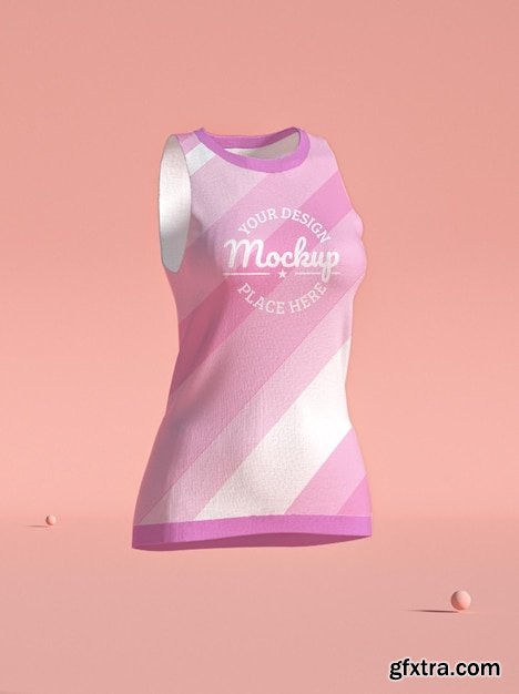 Female singlet mockup