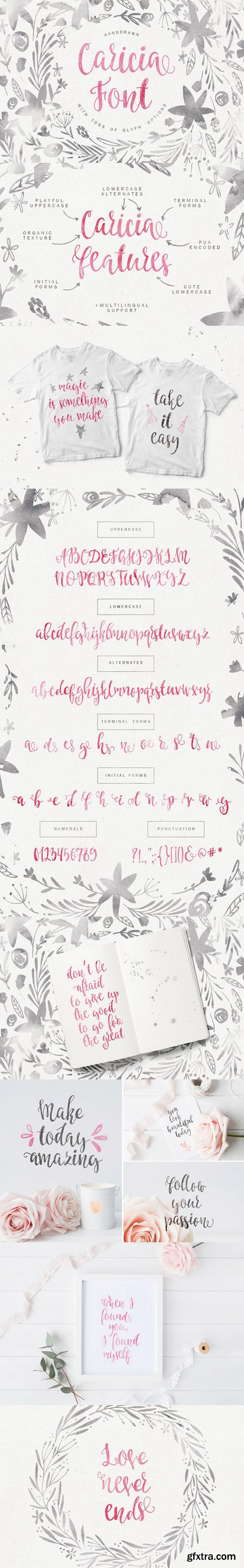 Caricia - handdrawn font