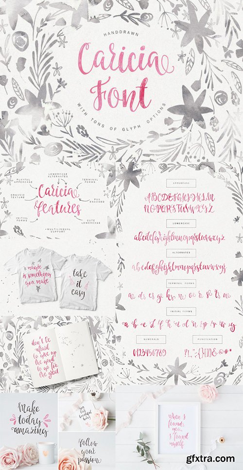 Caricia - handdrawn font