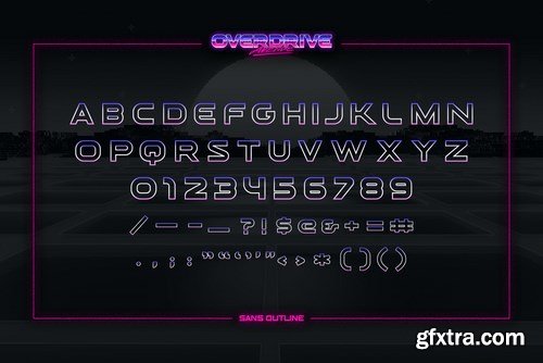 Overdrive Avenue – 2 in 1 Retro Wave Font