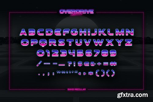 Overdrive Avenue – 2 in 1 Retro Wave Font