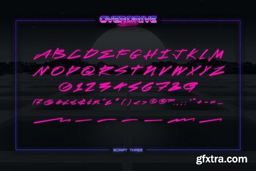 Overdrive Avenue – 2 in 1 Retro Wave Font