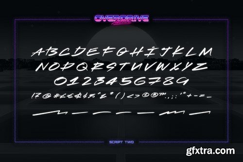 Overdrive Avenue – 2 in 1 Retro Wave Font