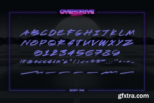 Overdrive Avenue – 2 in 1 Retro Wave Font