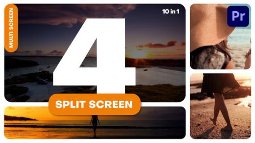 Videohive - Multi Screen - 4 Split Screen - 38209582 - 38209582