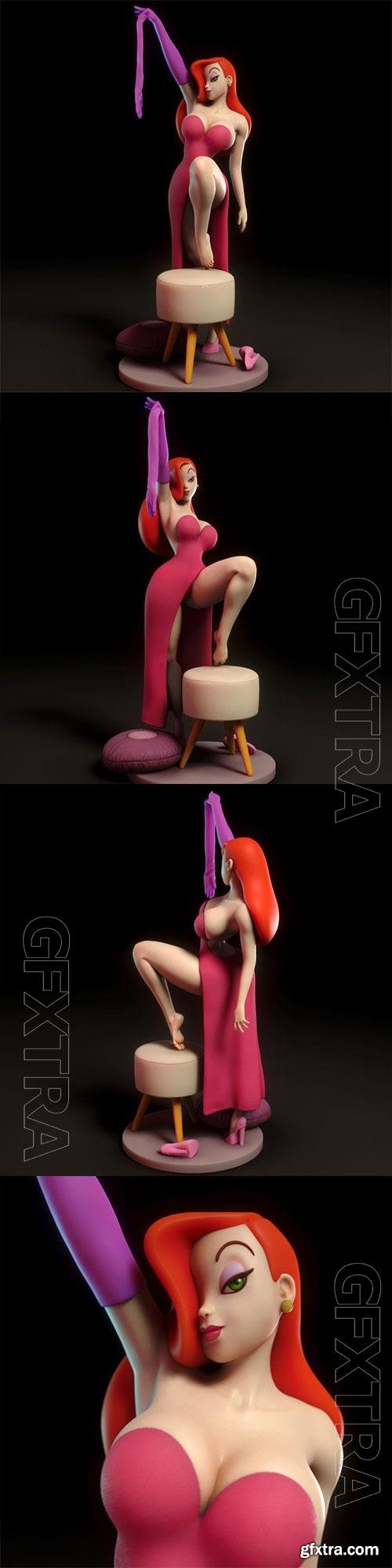 Jessica Rabbit 3D Print Model 