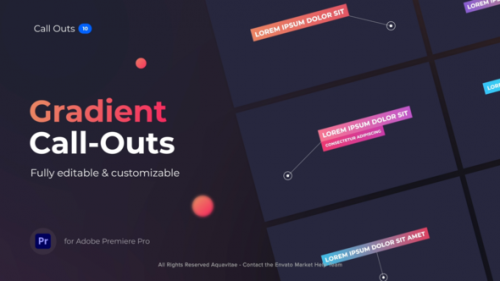 Videohive - Gradient Call Outs l MOGRT for Premiere Pro - 38196841 - 38196841