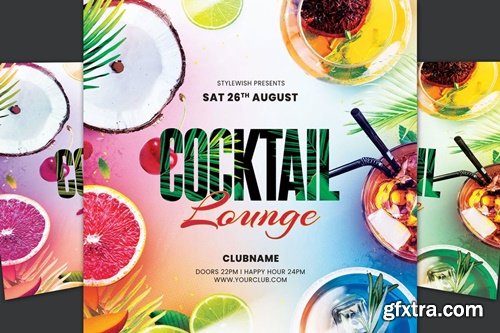 Cocktail Lounge Flyer P3LGA5B