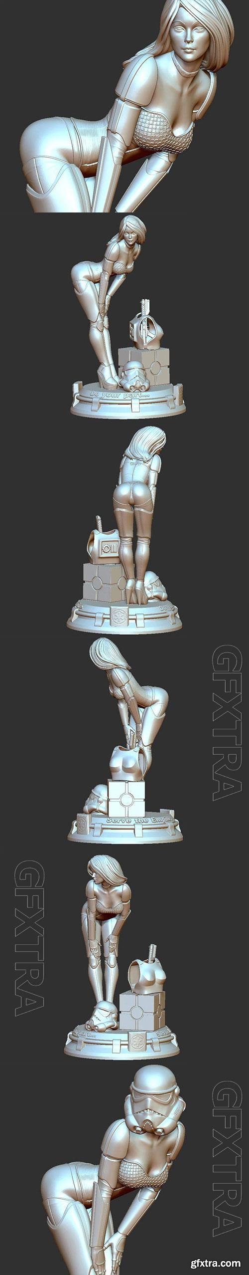 Sexy Storm Trooper 3D Print Model 