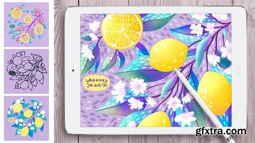 Botanical Illustration in Procreate: Clipping Masks, Blend Modes & Composition