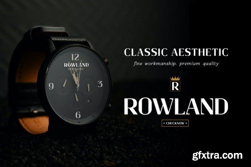 Rowland - Modern Masculine Classy Sans Serif