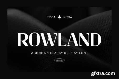 Rowland - Modern Masculine Classy Sans Serif