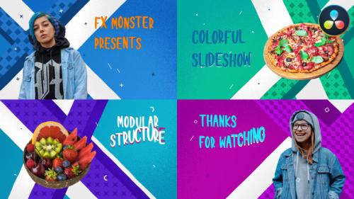 Videohive - Colorful Cartoon Slideshow | DaVinci Resolve - 38230347 - 38230347