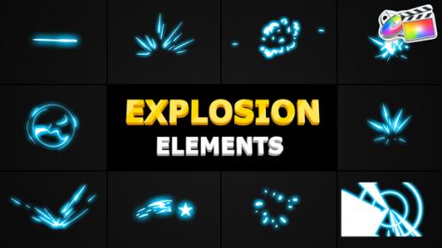 Videohive - Cartoon Explosion Elements | FCPX - 38233494 - 38233494