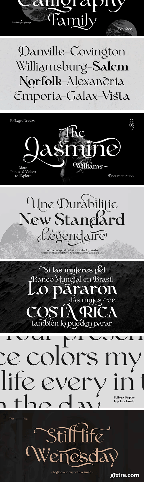 Bellagia Display Font Family