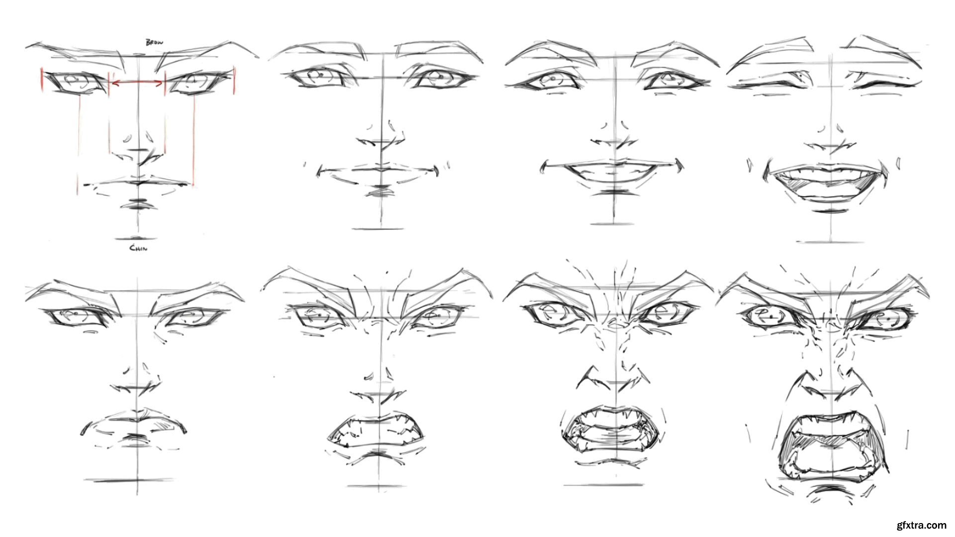 How To Draw Heads & Faces: Drawing Facial Expressions To Convey