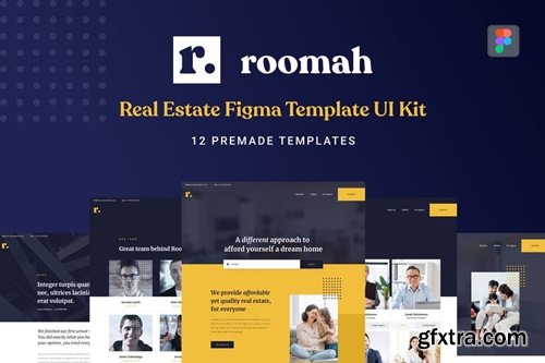 Roomah - Real Estate Agent Figma UI Kit Template BULVN33