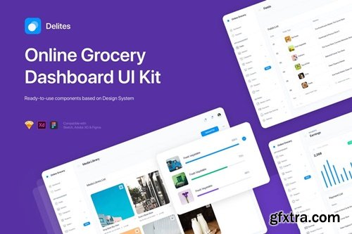 Delites - Grocery Dashboard UI Kit UNQN8V6