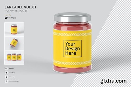 Jar Label vol.01 - Mockup FH