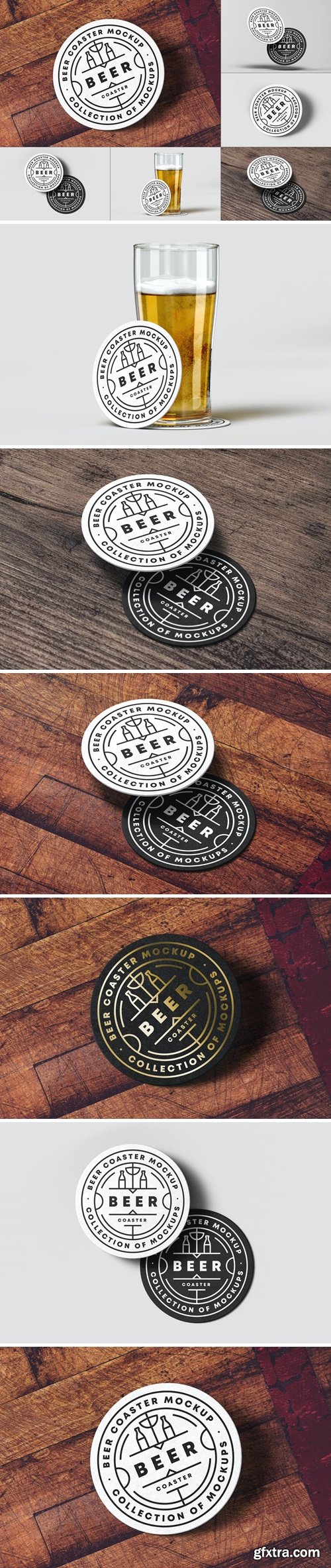 Beer Coaster Mock-up KPVX7MQ