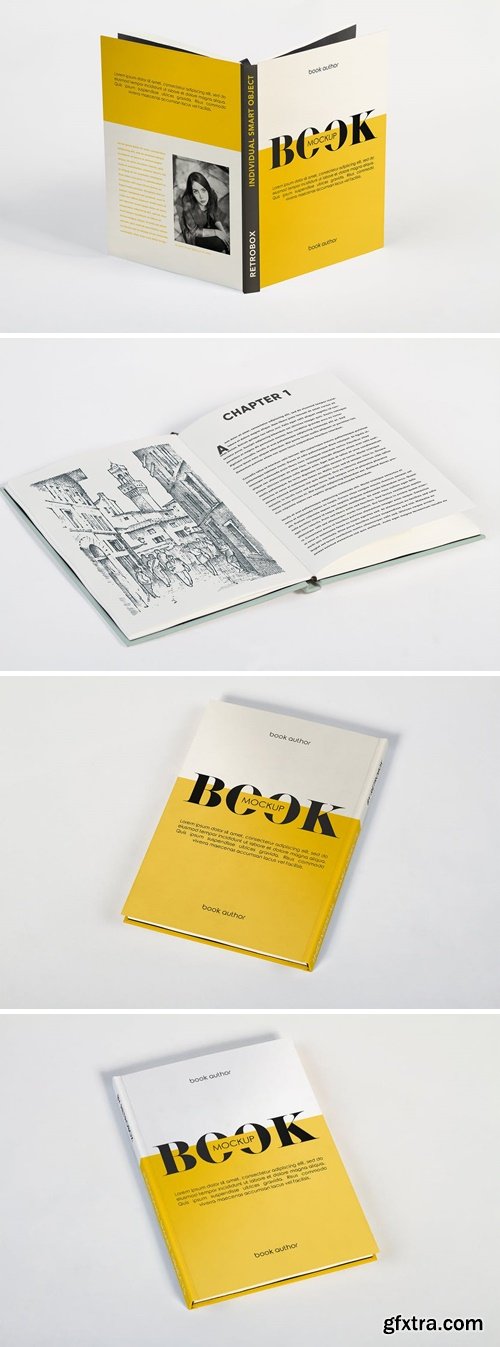 Hard Cover Book Mockup 6JDWX7S