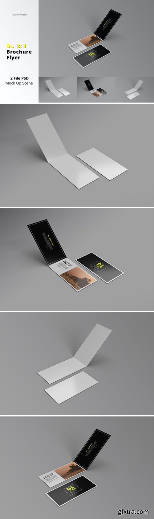 DL Brochure & Flyer Mockup 5ZB8PG6