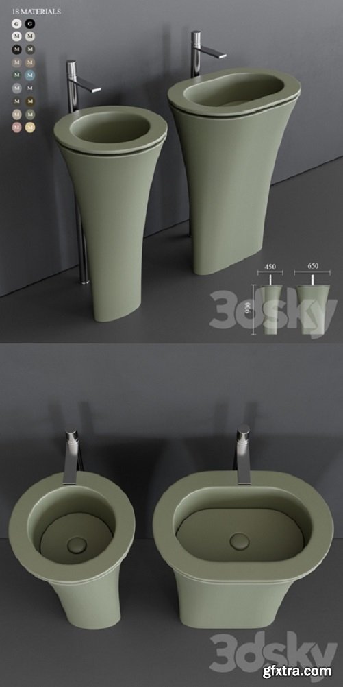 Ceramica Cielo Amedeo Freestanding Washbasin