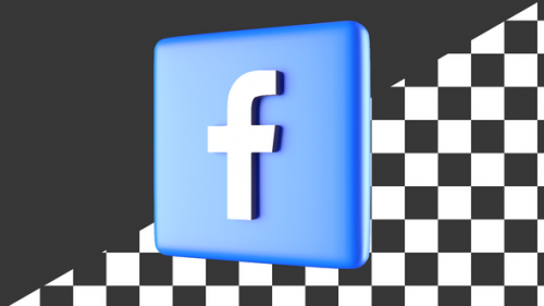 Videohive - Spinning Loop 3d Facebook Logo Alpha Channel - 38247508 - 38247508