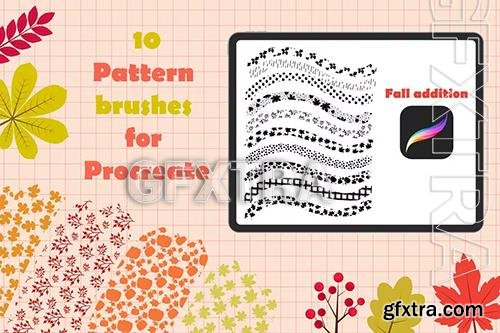 Procreate pattern brushes. Fall addition HF2LXKP