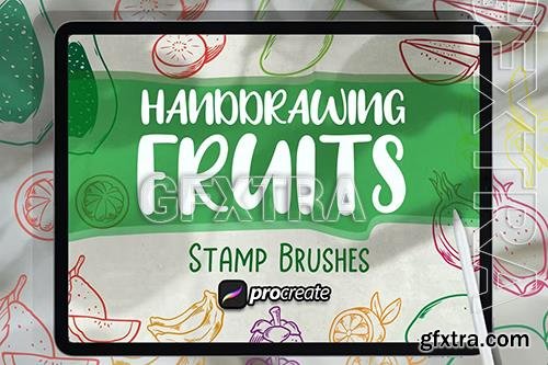 Hand Drawing Fruits Brush 7MT2TWS