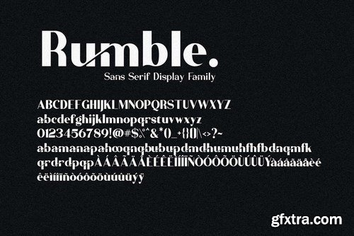 Rumble Elegant Sans Serif Font