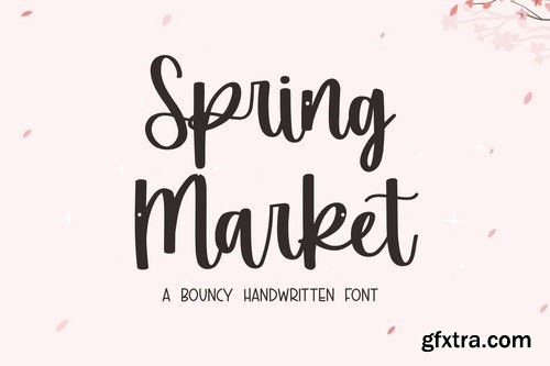 Spring Market - Handwritten Font