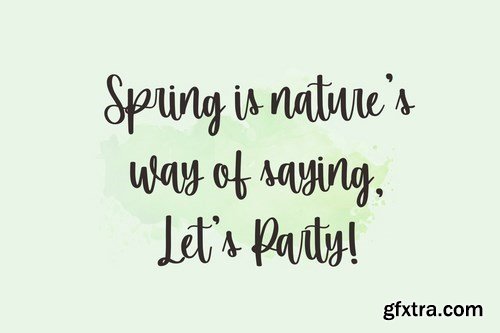 Spring Market - Handwritten Font