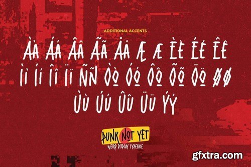 Punk Not Yet - Weird Display Typeface